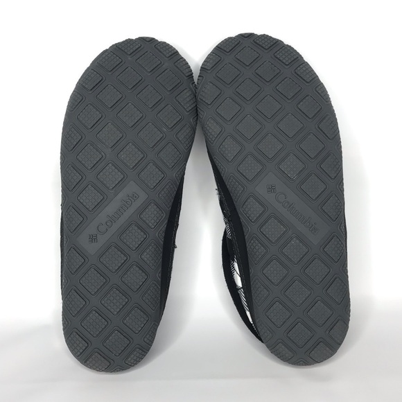 Columbia Packed Out OMNI-HEAT Children Slippers Black Checkered - Picture 9 of 14